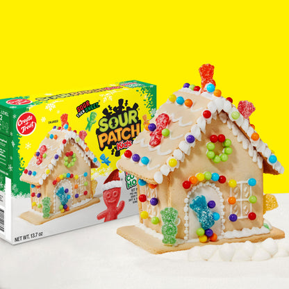 Create-A-Treat OREO and SOUR PATCH KIDS Holiday Cookie House Decorating Kits, 2 Pack Holiday Cookie Decorating Variety