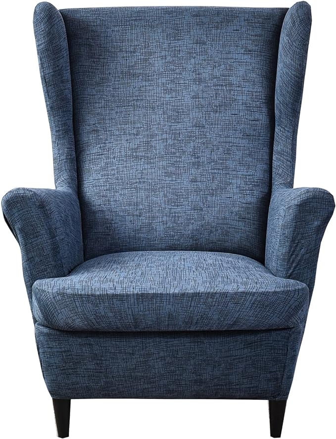 KRFOONN Wingback Chair Covers Slipcovers 2 Piece Stretch Wing Chair Covers