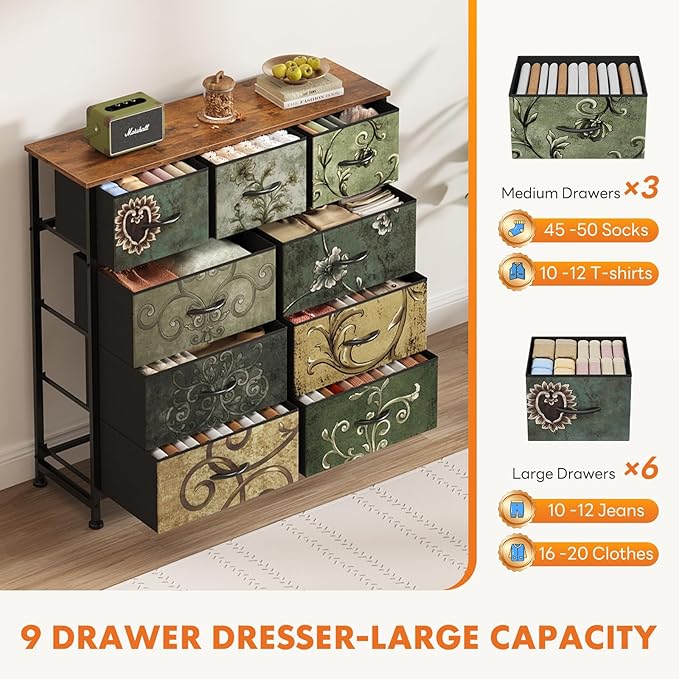 DUMOS Dresser for Bedroom, Storage Organizer