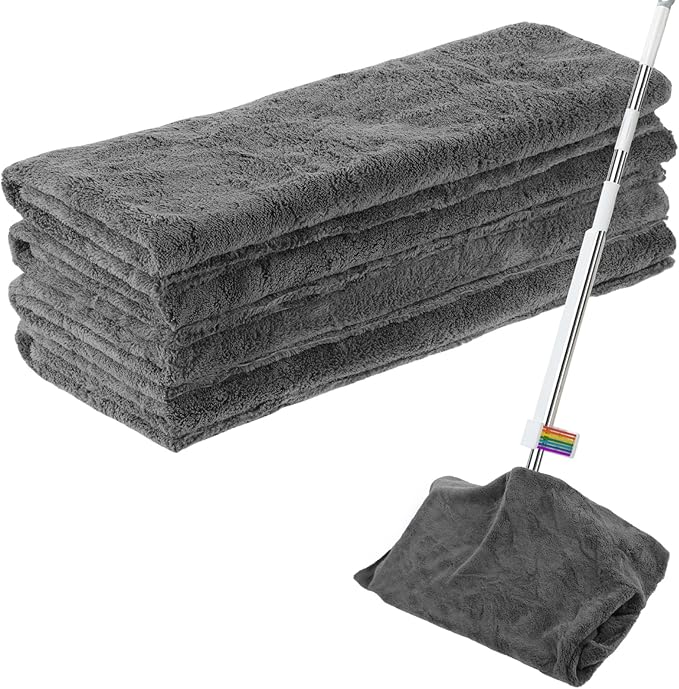 4 Pcs Extra Large Microfiber Cleaning Cloth, Lint and Streak Free