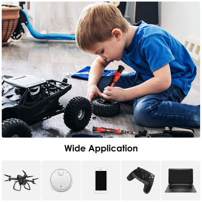 STREBITO Screwdriver Sets 142-Piece Electronics Precision Screwdriver with 120 Bits Magnetic Repair Tool Kit for iPhone, MacBook, Coumputer, Laptop, Tablet, PS4, Xbox, Nintendo, Eyeglasses, Jewelers