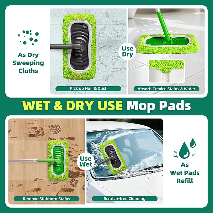 Reusable Mop Pads Compatible