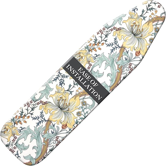 Standard Size Ironing Board Cover and Pad, Full Size Scorch Resistant Padding