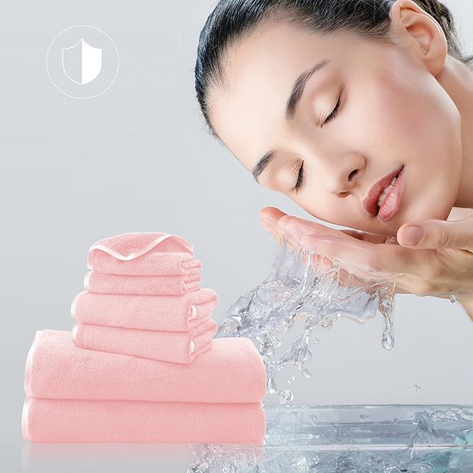 TENSTARS Luxury Silk Hemming Towel Set
