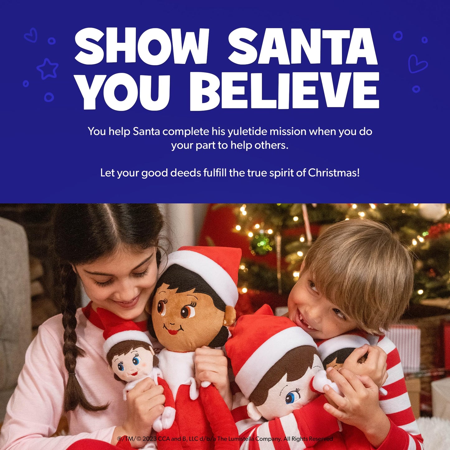 The Elf on the Shelf Plushee Pals - 17-inch The Elf on the Shelf Scout Elf Plush Toys Blue Eyed Boy- Huggable and Lovable Stuffed Elf Plush