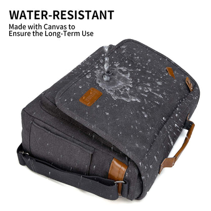 Estarer Laptop Messenger Bag 17 -17.3 Inch Mens Satchel Shoulder Bag for Work