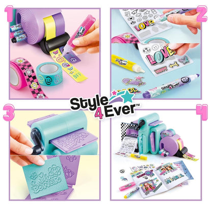 Scrapbooking 3 in 1 Station - Customise Your Notebook - 150+ DIY Accessories Included, Hours of Creativity, Embossing, Tapes and and Sticker Factory