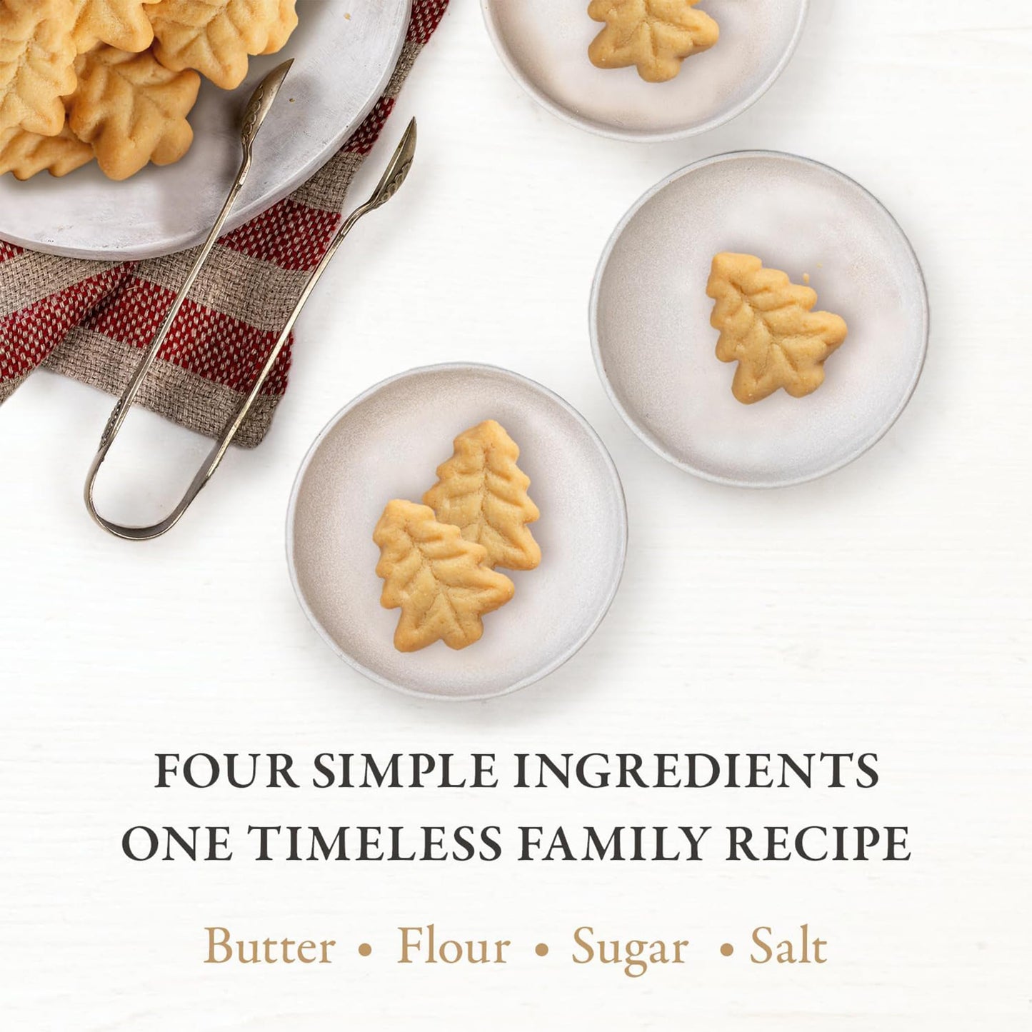Walker's Shortbread Christmas Tree Shaped Mini Holiday Cookies, Pure Butter Shortbread Cookies, 5.3 Oz Box