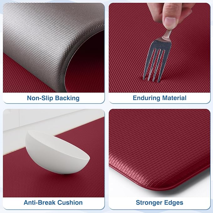 StepRite Kitchen Mats, Cushioned Anti Fatigue Kitchen Mats