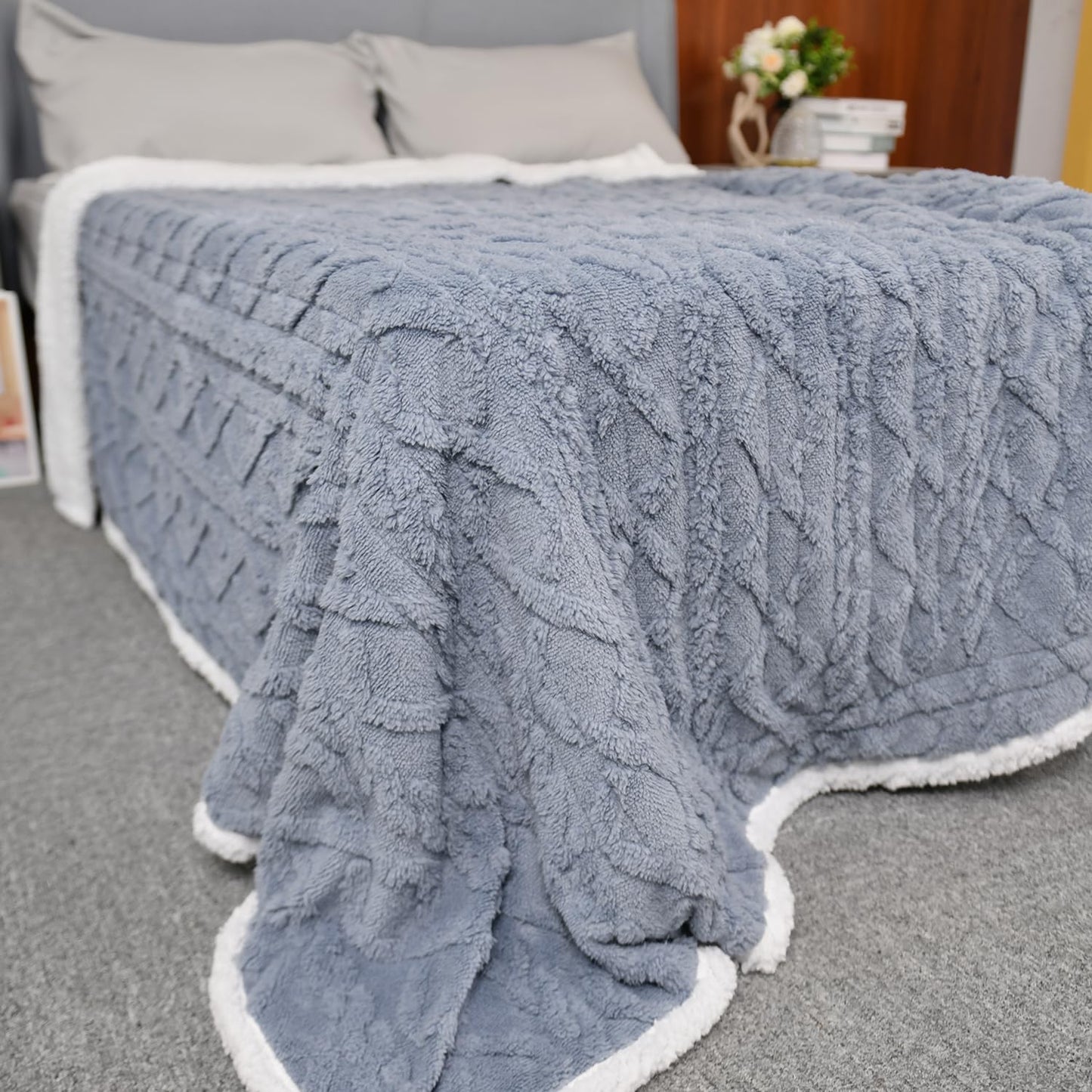 MERRYLIFE Heated Blanket Cozy Soft Electric Blanket with 4 Heating Levels&8 Hours Auto Off Overheat Protection Machine Washable UL&FCC Certification Use for Home Couch (Cheetah,50" 60")