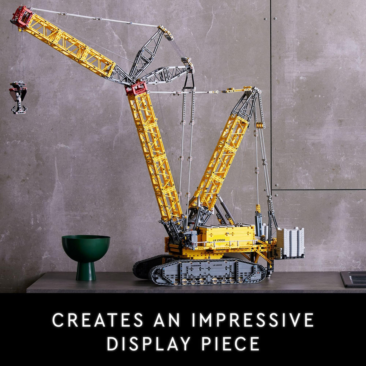 LEGO Technic Liebherr Crawler Crane LR 13000 Model Kit - Bedroom or Office Decor for Adults, Ages 18+ - Building Blocks for Adults to Display - Gift Ideas - 42146
