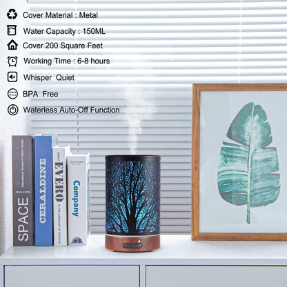 Essential Oils Diffuser,Aromatherapy Diffuser,Birthday for Women Mom Grandma,Metal Cool Mist Humidifier with 7 Colors Lights Waterless Auto Off Air Diffusers (Dragonfly)