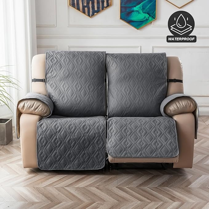 Genina Loveseat Recliner Cover Non-Slip, Sofa Cover