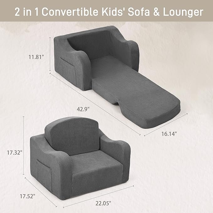 aodisman Thick Comfy Toddler Chair and Couch