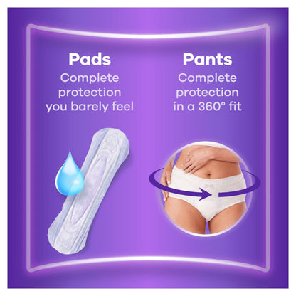Always Discreet Incontinence Pads Women, Ultimate Day, Absorbency 6, 48 Sanitary Towels (12 x 4 Packs), Extra Secure Bladder Weakness Pads Women, Odour Neutraliser