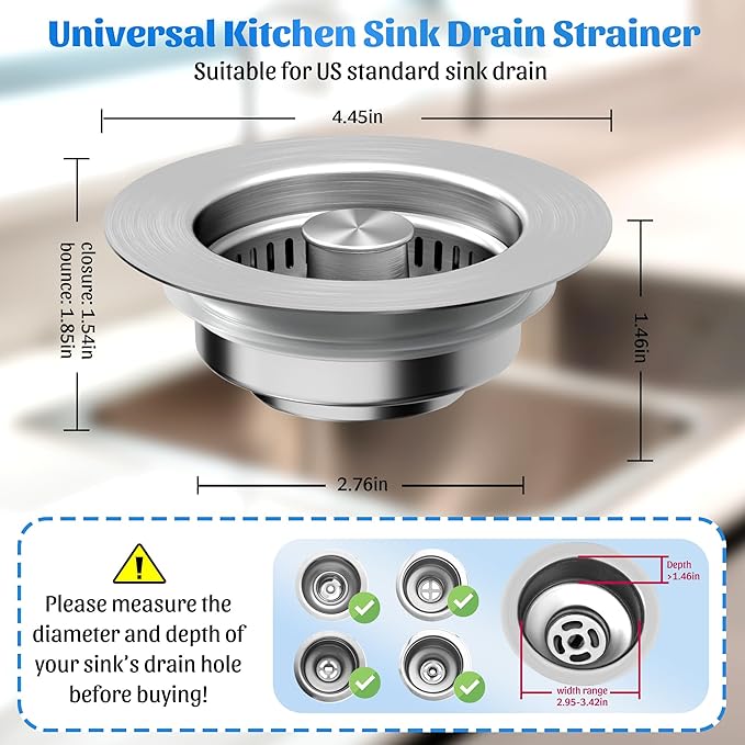 NinjaTiger Kitchen Sink Drain Strainer