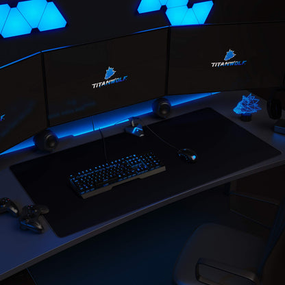 TITANWOLF - XXL Mouse Pad, Extra Large Gaming Mouse Mat 1200x600mm Oversize, XXL Mouse Pad, Desk Pad XXXL Extended, Precision and Speed, NonSlip Rubber Base, For Mice and Keyboards