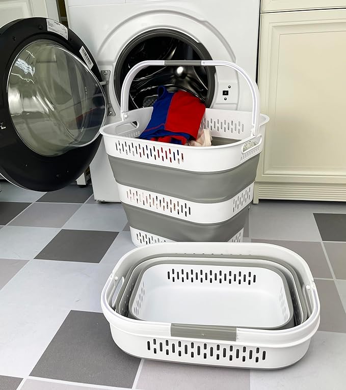 SAMMART 38L Collapsible Laundry Basket