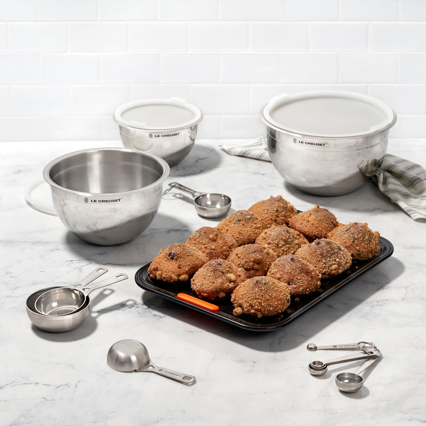 Le Creuset Stainless Steel Measuring Cups, Set of 4