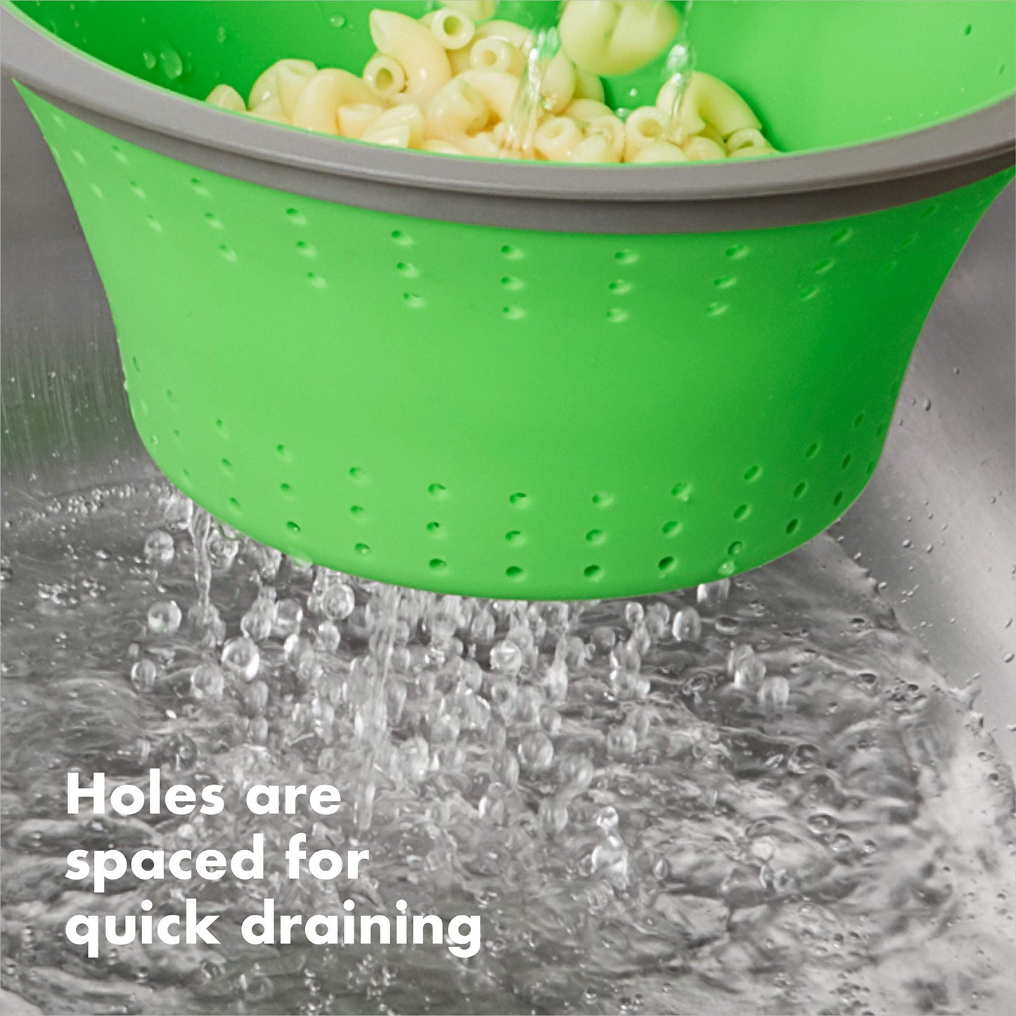 OXO Collapsible Colander, 3.5 quart, Green