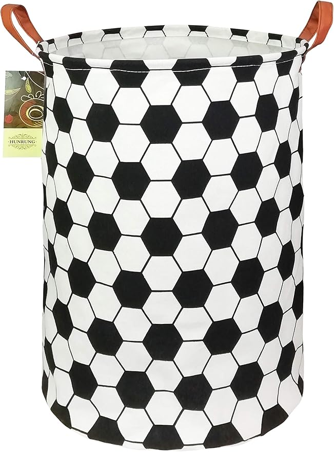 HUNRUNG Laundry Hamper, Large Canvas Fabric Lightweight Storage Basket Toy
