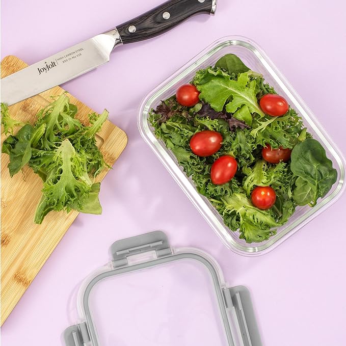 JoyJolt 24pc Borosilicate Glass Storage Containers