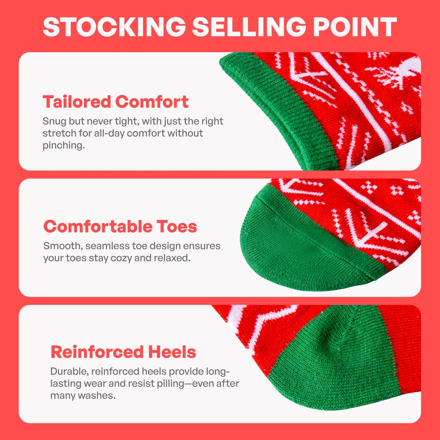 Giggling Getup 6 PCS Winter Christmas Socks for Women Men, Warm Soft Novelty Crew Socks for Women Holiday, Birthday Gift, Christmas Party Gifts for Xmas