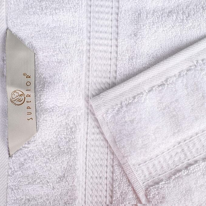 SUPERIOR Egyptian Cotton Pile 8 Piece Towel Set, Includes 2 Bath, 2 Hand