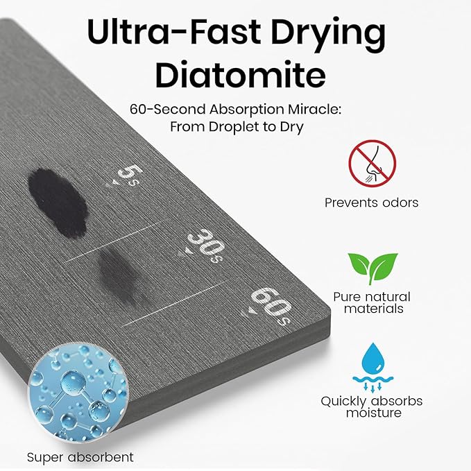 BOTEMY Toothbrush Holder with Instant Drying Stone