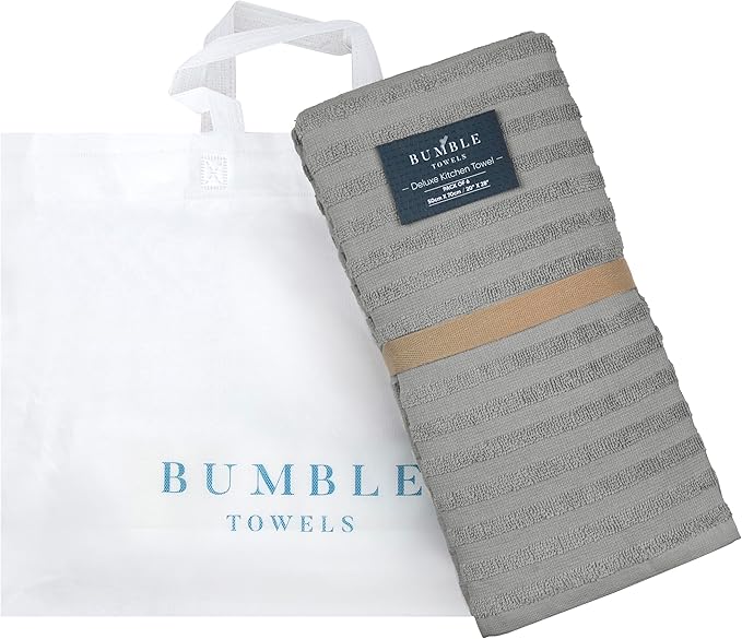 Premium Kitchen Towels | Large Cotton Dish Towels 400 GSM | Highly Absorbent