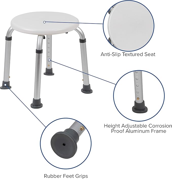 Flash Furniture Hercules Series Aluminum Bath and Shower Chair