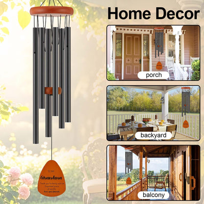 Birthday Gifts for Grandma, Grandmother Gift for Birthday, Mothers Day, Thanksgiving, Christmas, 32 Inch Wind Chimes Gift for Home Decor