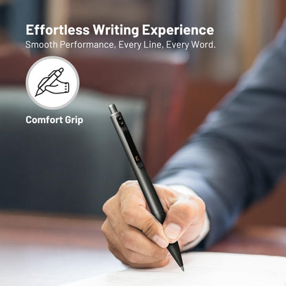 Everyman Gunmetal Grafton Full Click Refillable 0.7mm Gel Ink Pen | Sleek Anodized Aluminum EDC Pen with Deep Grooved Grip | Smooth Writing Pocket Pen for Office, Travel, Gifting & Daily Use