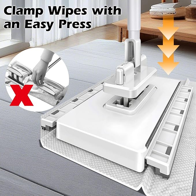 Mini Sweeper Mop, Masthome Reusable Clamp Mop