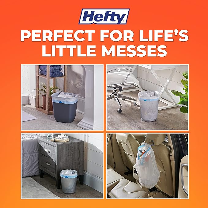 Hefty Medium Trash Bags, Fabuloso Scent, 8 Gallon