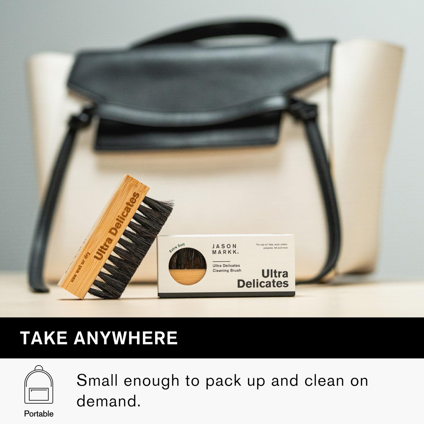 Jason Markk Shoe Cleaning & Sneaker Care – Deep Cleaning Solution, Delicate & Durable Brushes – Safe for Leather, Suede, Wool, Cotton, Polyester