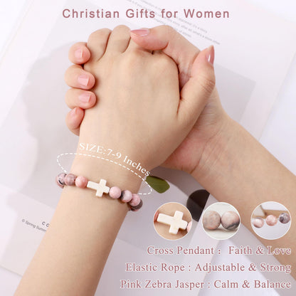 Christian Religious Gifts for Women, Mothers Day Birthday Gifts for Women, Best Friend Sister Mom Friendship Christmas Valentines Easter Ideas Present Basket of 6