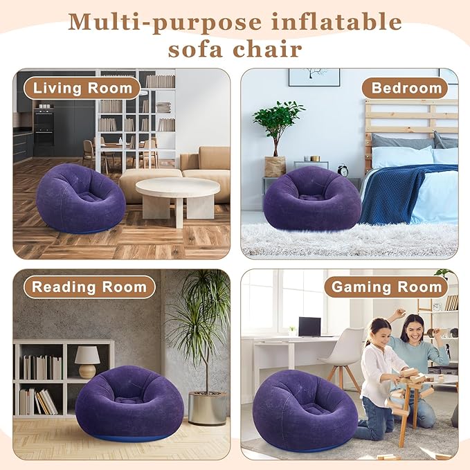 Realspring 6 9 12 Pcs Inflatable Bean Bag Chairs
