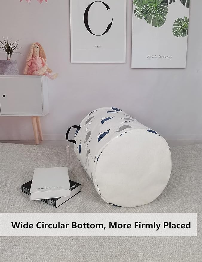QUEENLALA Large Storage Basket, Laundry Hamper/Bathroom/Home Decor/Collapsible