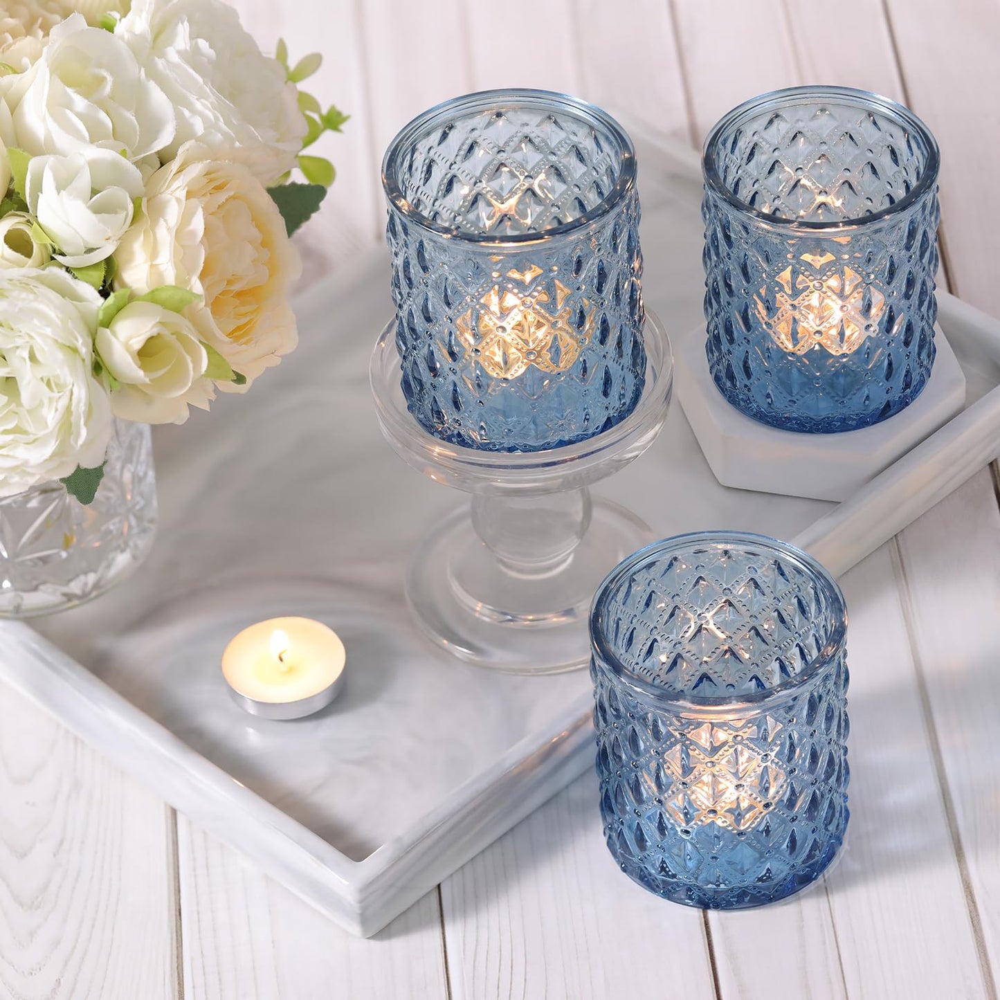8Pcs Large Votive Candle Holders
