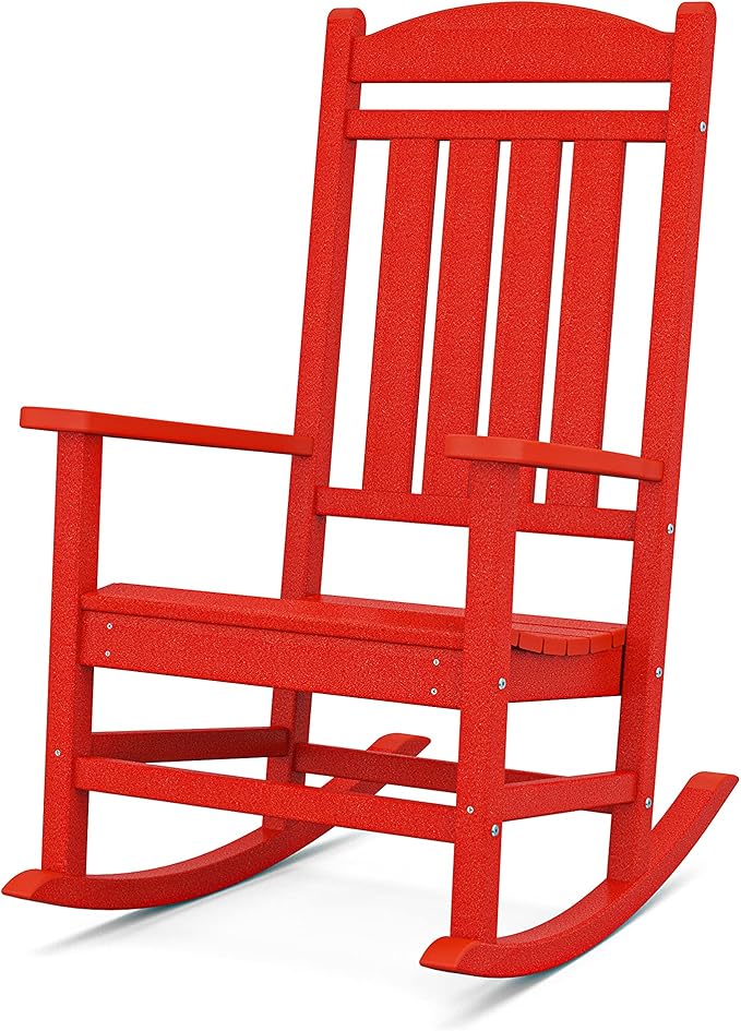 POLYWOOD® Presidential Rocking Chair in Sunset Red