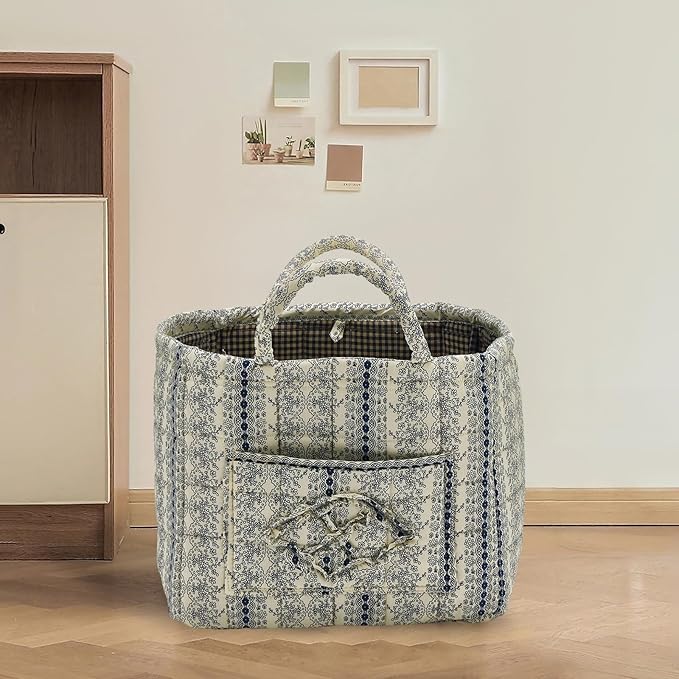 Quilted Fabric Storage Basket