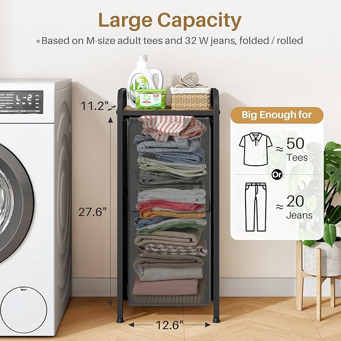Kitstorack Laundry Hamper, Laundry Basket, Laundry Sorter