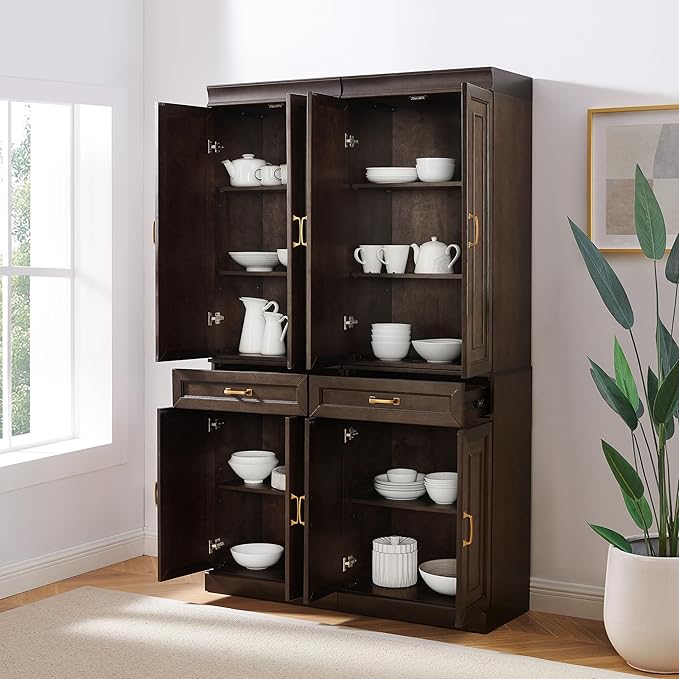 Crosley Furniture Stanton 2-Piece Pantry Storage Cabinet Set