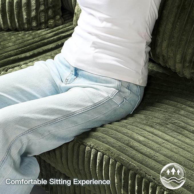 Belffin U Shaped Couch with Reversible Chaises Sectional Couches