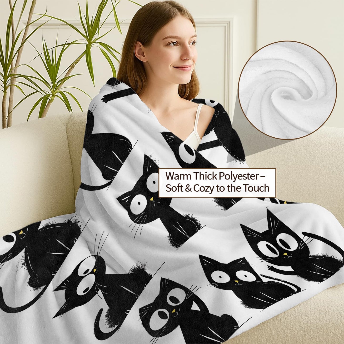 Tiger Face Blanket, Lightweight Cozy Bold Close-Up Wildlife Throw Blanket Gifts for Women Men Kids, 50×60 Inch Soft Warm Flannel Throws for Bed Decor Travel Couch