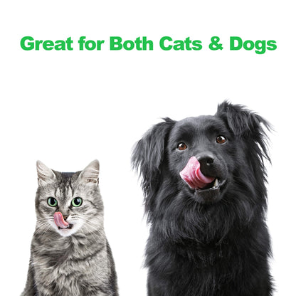 PETMAKER Elevated Dog and Cat Bowls - Decorative 6.5-Inch-Tall Raised Stand with 2 Stainless-Steel Food and Water Bowls - Hold 40oz Each by (Black)