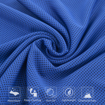 Cooling Towels (4 Pack) 40"x12" - Ice Towel for Neck & Face, Soft Microfiber Chilly Towel, Instant Cooling Relief for Sports, Gym, Yoga, Running, Golf, Camping & Outdoor Activities