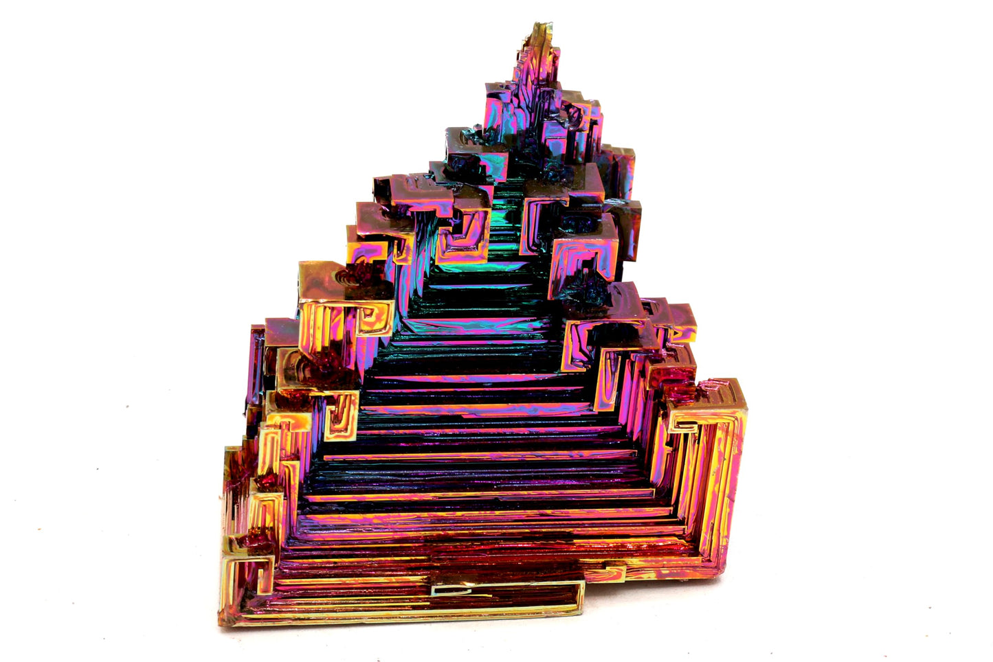 Rainbow Bismuth Crystal Stone Specimen for Collecting Decoration Wire Wrapping Wicca Reiki Energy Healing 99.99% USA Pure Mineral Element by Awesome Industries (200-300 Gram Weight)