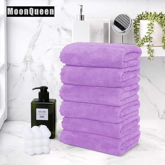 MOONQUEEN 6 Pack Premium Hand Towels